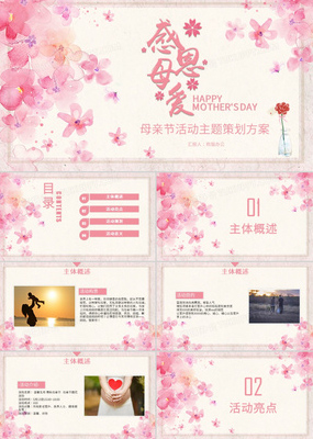 溫馨母親節(jié)活動(dòng)策劃方案PPT模板